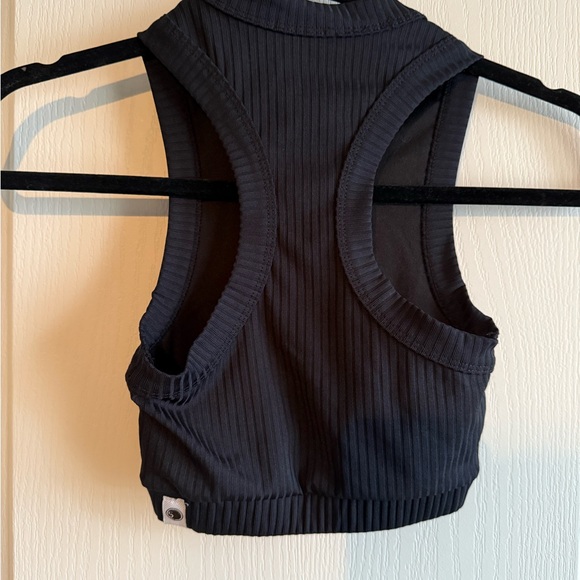 Five Dancewear Black Ribbed Halter Tank Top - Picture 2 of 3